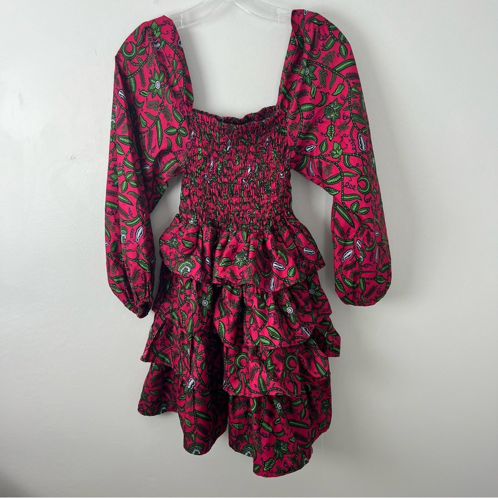 Elisamama Tiered Ruffles Ruched Dress